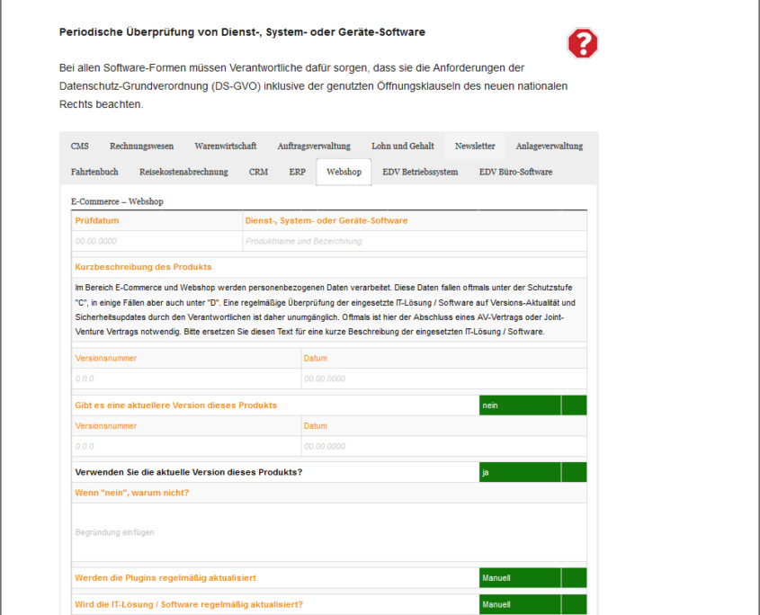 DPM-Online - Datenschutz Management System